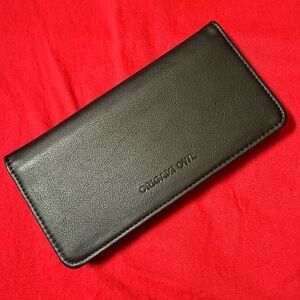 Origami Owl Black Vegan Leather Wallet